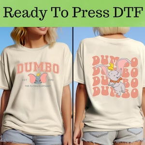 Disney Dumbo DTF, Disney Baby Elephant DTF Transfer, Dumbo Elephant DTF, Disney Dumbo Shirt, Disney Baby Elephant Shirt