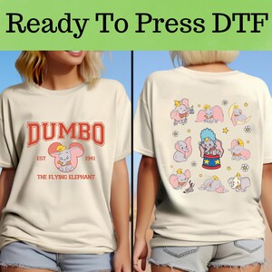 Disney Dumbo DTF, Disney Baby Elephant DTF Transfer, Dumbo Elephant DTF, Disney Dumbo Shirt, Disney Baby Elephant Shirt