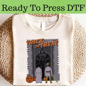 Star Wars Trick or Treat DTF, Star Wars Characters Halloween DTF Transfer, Star Wars DTF, Star Wars Characters Dtf, Disney Halloween Dtf