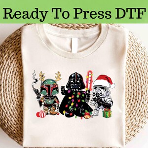 Disney Star Wars Darth Vader Christmas DTF, Star Wars Christmas DTF Transfer, Star Wars DTF, Disney Star Wars Christmas Shirt, Christmas Tee