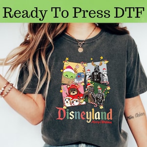 Star Wars Christmas DTF, Star Wars Characters Christmas DTF Transfer, Star Wars DTF, Disney Darth Vader Christmas Dtf, Disney Christmas Dtf