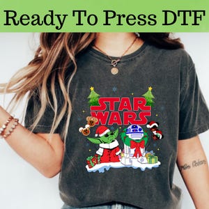 Star Wars Christmas DTF, Star Wars Characters Christmas DTF Transfer, Star Wars DTF, Disney Darth Vader Christmas Dtf, Disney Christmas Dtf