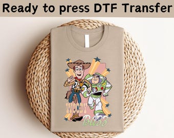Disney Toy Story Woody och Buzz DTF-överföring