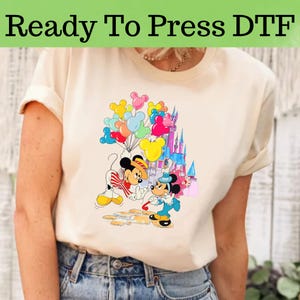 Mickey y Minnie Disneyland DTF, Disney Minnie Mouse DTF, Transferencia DTF de Mickey Mouse, Mickey y sus amigos DTF, Mickey y Minnie DTF