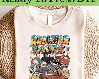 Disney Cars Radiator Springs DTF, Disney Cars DTF Transfer, Disney Cars DTF, Disney Tow Mater Shirt, Disney Cars Shirt, Radiator Springs Dtf