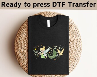 Disney Princess Tinkerbell DTF Transfer, Ready To Press