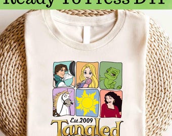 Disney Princess Rapunzel Tangled DTF, Princess Rapunzel Ready To Press, Tangled Rapunzel DTF Transfers, Disney Rapunzel Shirt, Tangled Shirt