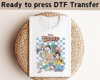 Goofy Movie Powerline DTF Transfer, Disney Vintage-skjorta