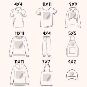 Peut inclure: Neuf articles vestimentaires vierges de diff&eacute;rentes tailles, indiqu&eacute;es en pouces. Les articles comprennent un polo, un t-shirt, un sweat &agrave; capuche, un sweat-shirt, un pantalon, un tablier, un sac fourre-tout et une casquette de baseball.