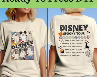 Musse Pigg och vänner Halloween DTF, Musse Pigg-karaktärer Halloween DTF, Disney Halloween DTF-överföring, Musse Pigg och vänner DTF