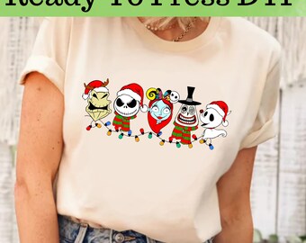 Jack Skellington Christmas DTF, Disney Nightmare DTF Transfer, Jack and Sally DTF, Jack Skellington Dtf, Disney Christmas Dtf