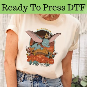 Disney Dumbo DTF, Disney Baby Elephant DTF Transfer, Dumbo Elephant DTF, Disney Dumbo Shirt, Disney Baby Elephant Shirt