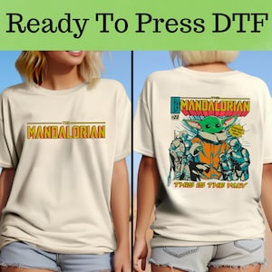 This Is The Way Mandalorian DTF, Star Wars Characters DTF Transfer, Star Wars DTF, Disney Star Wars Shirt, Star Wars Characters Shirt