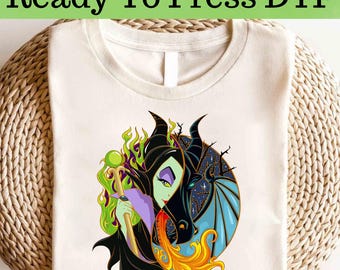 Disney Villains Maleficent DTF, Matching Bad Girls DTF Transfer, Bad Witches Villains DTF, Hades Ursula Maleficent Dtf, Villains Shirt