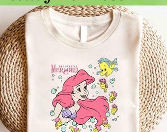 Princess Ariel DTF, Disney Princess DTF Transfer, Disney Princess Character DTF, Disney Princess Ariel Shirt, Princess Character Shirt