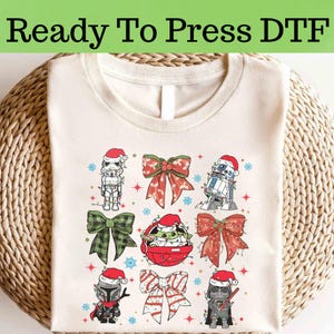 Star Wars Christmas DTF, Star Wars Characters Christmas DTF Transfer, Star Wars DTF, Disney Darth Vader Christmas Dtf, Disney Christmas Dtf