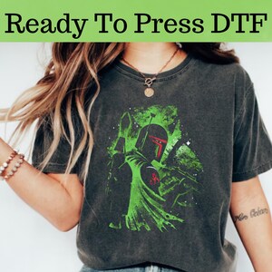 Retro Star Wars Captain Rex Silhouette Portrait DTF, Star Wars Mandalorian DTF Transfer, Star Wars DTF, Disney Star Wars Characters Dtf