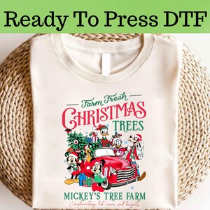 Disney Mickey and Friends Merry Christmas DTF, Mickey Christmas DTF, Disney  Christmas DTF Transfer, Mickey and Friends Christmas Shirt
