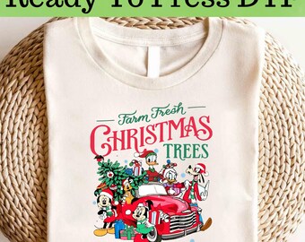 Disney Mickey and Friends Merry Christmas DTF, Mickey Christmas DTF, Disney  Christmas DTF Transfer, Mickey and Friends Christmas Shirt