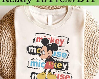 Disney Mickey Mouse DTF, Disney Mickey DTF, Retro Mickey Mouse DTF Transfer, Mickey and Friends Dtf, Disney Vacation Shirt, Mickey Dtf