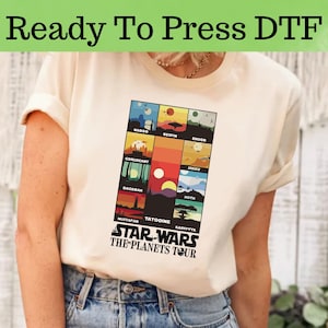 Star Wars The Planets Tour DTF, Star Wars Darth Wader DTF Transfer, Star Wars DTF, Disney Star Wars Dtf, Star Wars Characters Dtf
