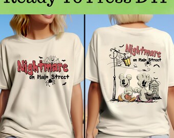 Musse och Mimmi Halloween DTF, Musse Pigg-karaktärer Halloween DTF, Disney Halloween DTF-överföring, Musse och vänner Halloween DTF