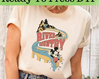 Disney Mickey Mouse River Country DTF, Disney Mickey DTF, Retro Mickey Mouse DTF Transfer, Mickey and Friends Dtf, Disney Vacation Shirt