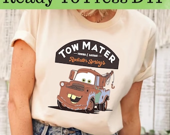 Disney Tow Mater DTF, Disney Cars DTF Transfer, Disney Cars DTF, Lightning McQueen And Tow Mater Shirt, Disney Cars Shirt, Tow Mater Shirt