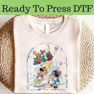 Mickey y Minnie Disneyland DTF, Disney Minnie Mouse DTF, Transferencia DTF de Mickey Mouse, Mickey y sus amigos DTF, Mickey y Minnie DTF