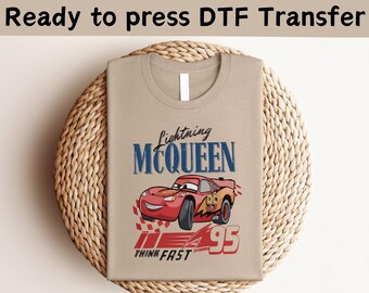 Blixten McQueen DTF, Disney Cars DTF-överföring