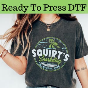 Finding Nemo Squirt&#39;s DTF, Disney Pixar Finding Nemo Characters DTF,Disney Movie Family DTF Transfer, Disney Pixar Finding Nemo Tee