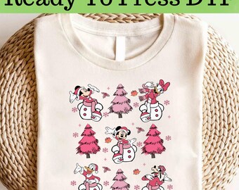 Disney Mickey and Friends Christmas DTF, Mickey Christmas DTF, Disney  Christmas DTF Transfer, Mickey and Friends Christmas Shirt
