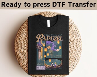 Tangled Rapunzel DTF Transfer, Disney Princess Ready To Press