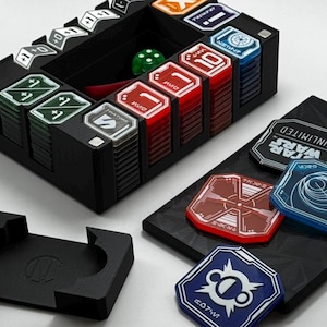 Token Tray für Gamegenic Pro + Twins Suns Erweiterung - offizielle Tokens für Star Wars Unlimited