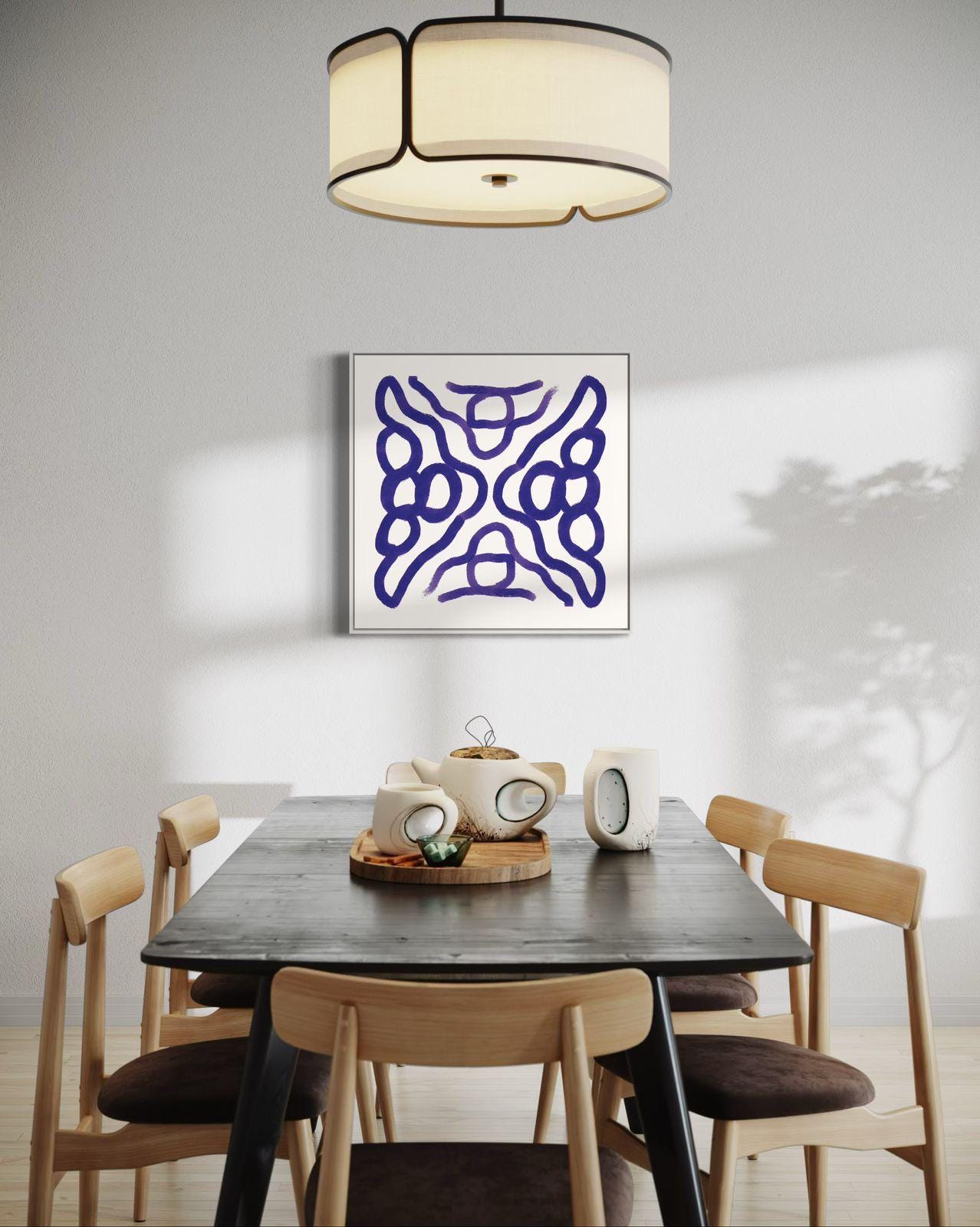 Blue Healing Frequencies Art Print: Abstract Soundwave Giclee - Etsy