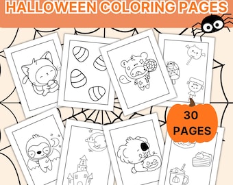 Halloween Malvorlagen, Halloween Malvorlagen, 30 Seiten