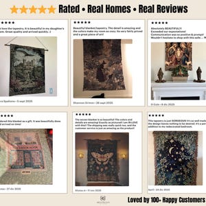 Medieval Forest Dragon Woven Tapestry | 100% Cotton Gothic Wall Hanging | Heirloom Castlecore Decor | Dark Academia Fantasy Blanket image 7