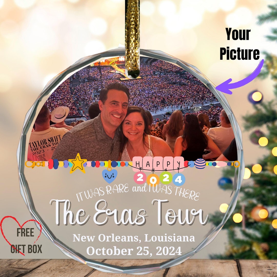 Custom the Eras Tour Glass Ornament: Fan Gift, Christmas Decoration - Etsy
