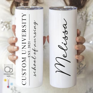 Personalized University Tumbler: Custom College Logo Travel Mug