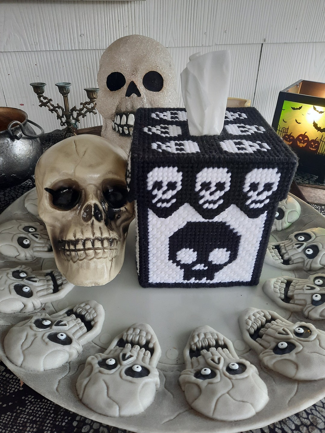 Skull Tissue Box Cover Plastic Canvas Pattern Digital PDF Pattern Halloween Tissue Topper Halloween Patterns Holiday Tissue Topper - Etsy skull-tissue-box-cover-plastic-canvas-pattern-digital-pdf-pattern-halloween-tissue-topper-halloween-patterns-holiday-tissue-topper-etsy