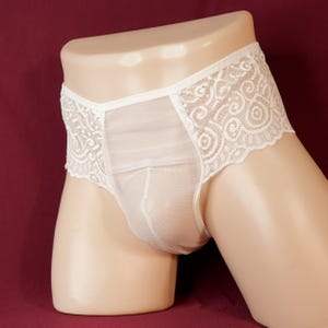 Men&#39;s Transparent Jock Black, Gay Underwear Mesh thong swimsuit 100% handmade. Very comfortable and attractive