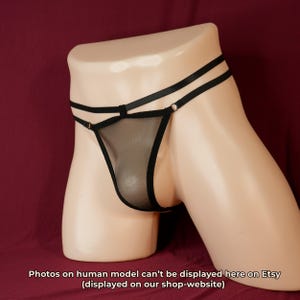 Male Thong | Lace Thong for Trans Women, Crossdresser, Sissy Lingerie, Brazilian Bikini - Handmade Men Underwear Swimwear