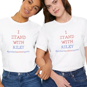 I stand with Riley shirt, protect women&#39;s sports, save women&#39;s sports, patriot shirt, conservative, keep women&#39;s sport female, America, MAGA