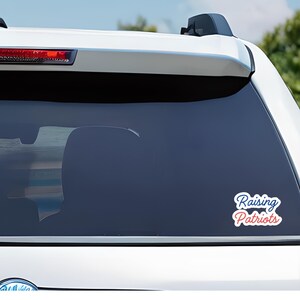 raising patriots vinyl decal, raising lions not sheep, conservative, patriot mom, patriot dad, American mama, anti-woke, anti-liberal, MAGA
