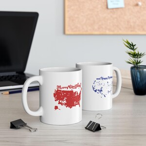 Frohe Weihnachten frohe Feiertage Becher (zweiseitig), Wahlkartenbecher, Trump Weihnachtsbecher, frohe Weihnachten Amerika frohes neues Jahr, Republikaner, MAGA