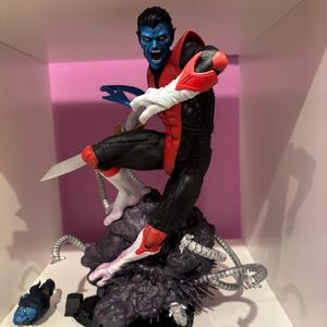 Nightcrawler X-Men Statue - Custom Made and Handpainted with swappable heads
