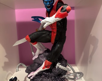Nightcrawler X-Men Statue - Custom Made and Handpainted with swappable heads