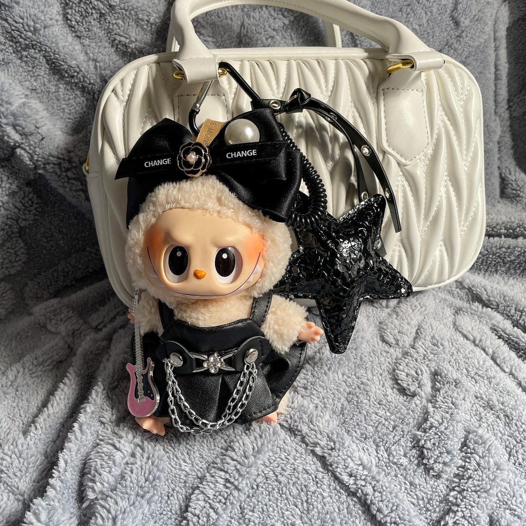 Labubu Doll Plush Bag Charms Keychain Accessories For Purse Handbag Il 6fxw 