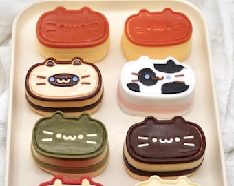 Kitty Cheesecake Taba Squishy (~75g)|fidget toy|stress reliever| Squeezable | anxiety reliever emotion support |cute gift|desk buddy| ADHA
