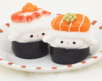 Nigiri Sushi Taba Squishy (~38g) | fidget toy|stress reliever| Squeezable |anxiety reliever| cute gift| desk buddy| emotional support|kawaii